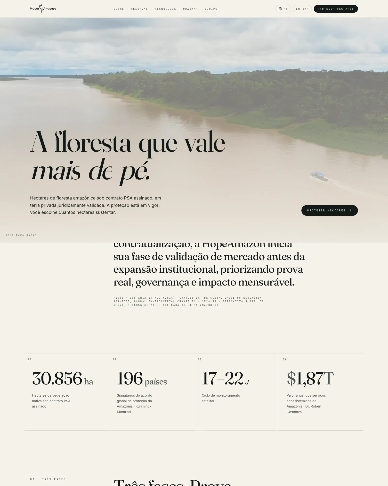 HopeAmazon — screenshot