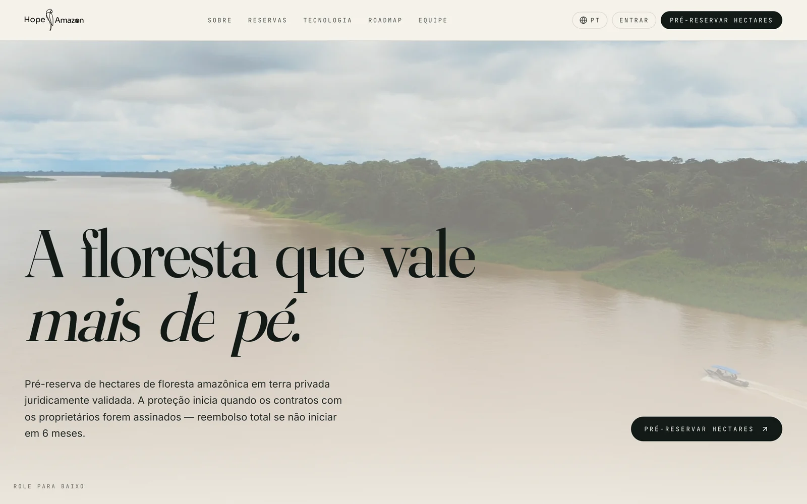 HopeAmazon — screenshot